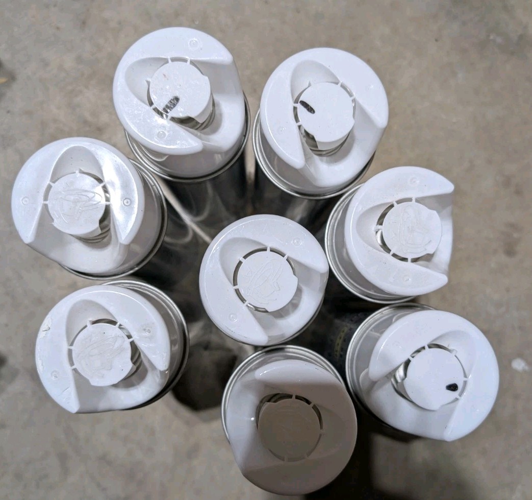 Rust-Oleum Water Base Inverted Marking Paint, WHITE, LOT OF 8 Professional