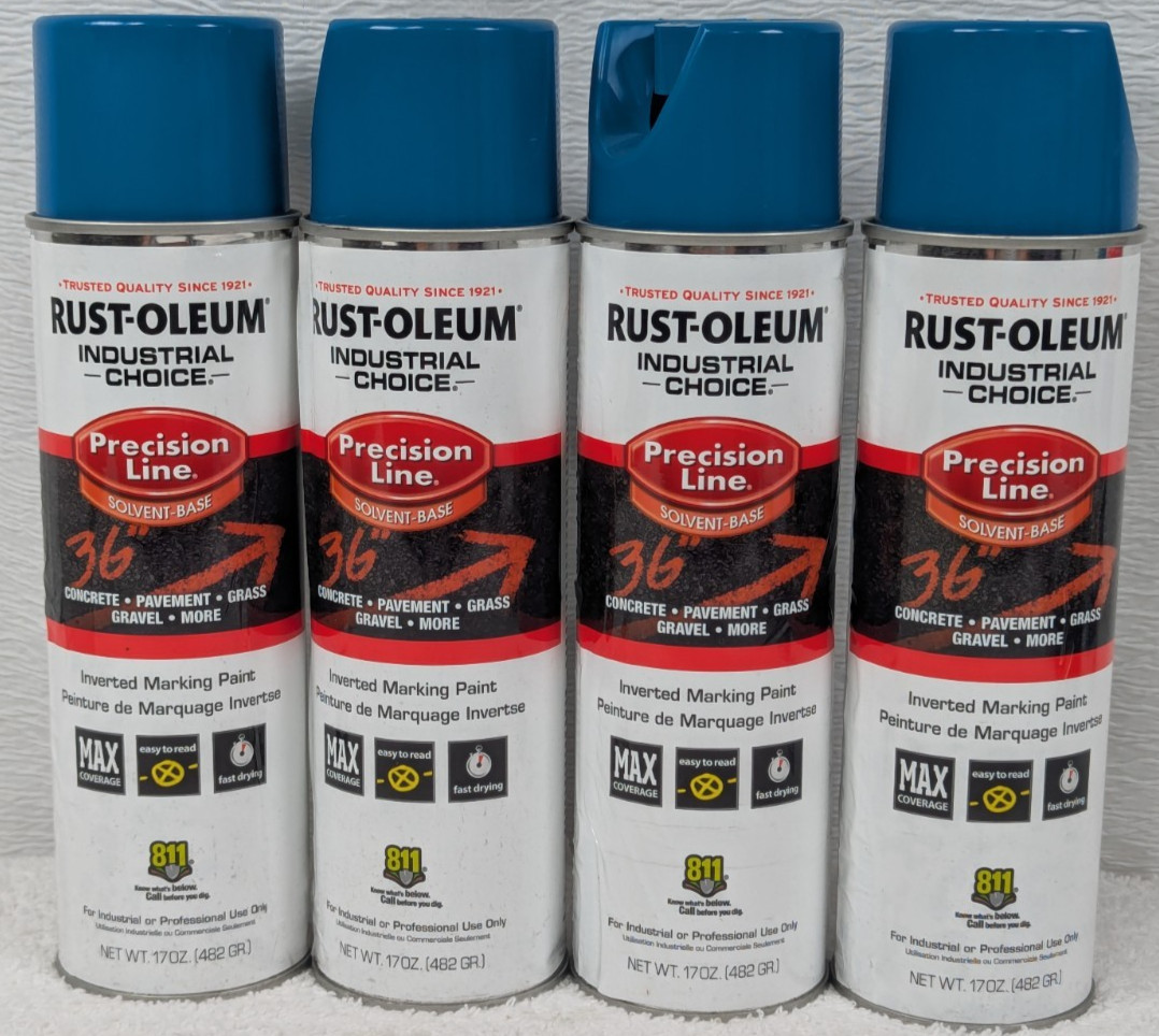 Rust-Oleum – 203022V – Precision Line Marking Paint – Blue – 20 Oz – 4 Pack
