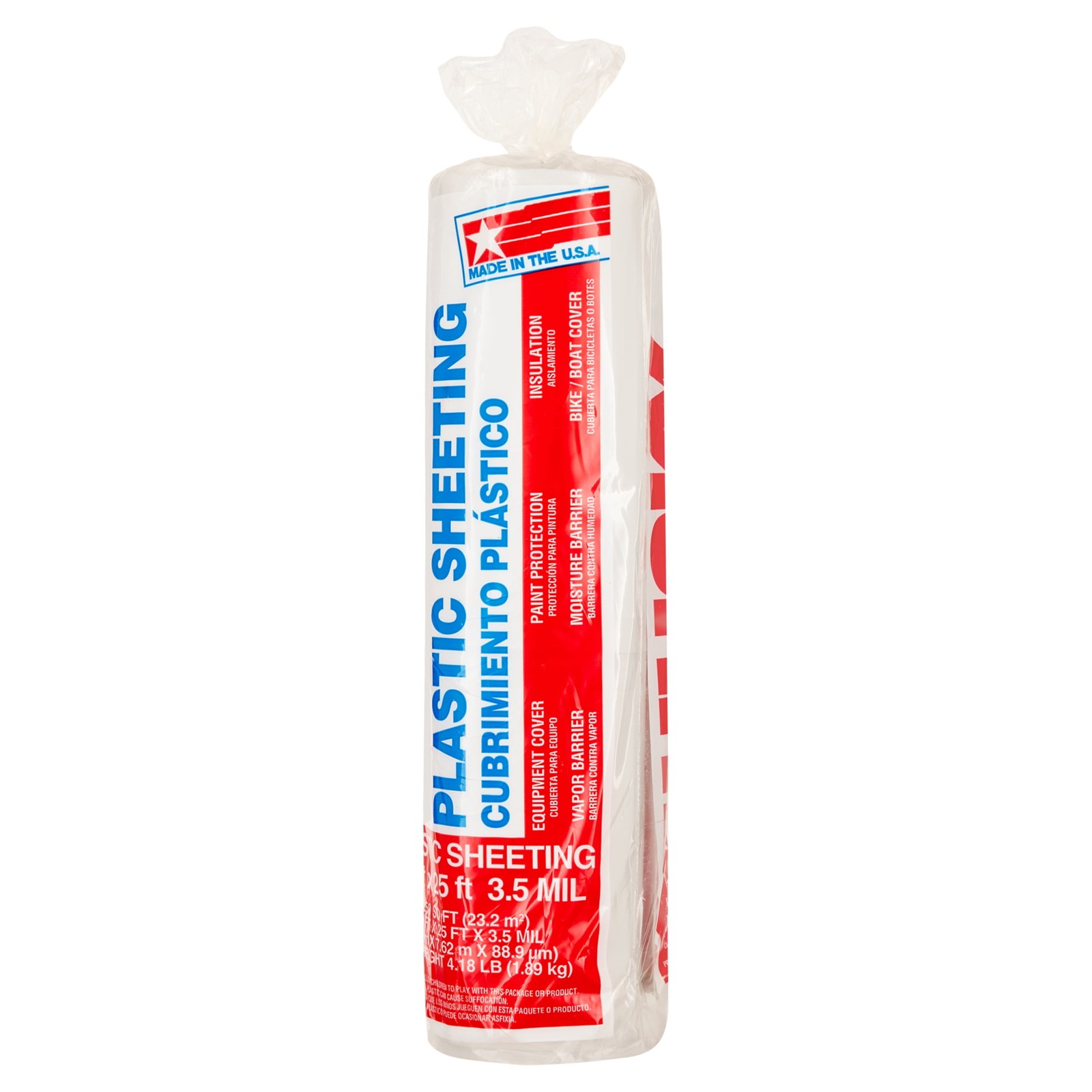 3.5 Mil Clear Plastic Sheeting, 10 ft. x 25 ft.