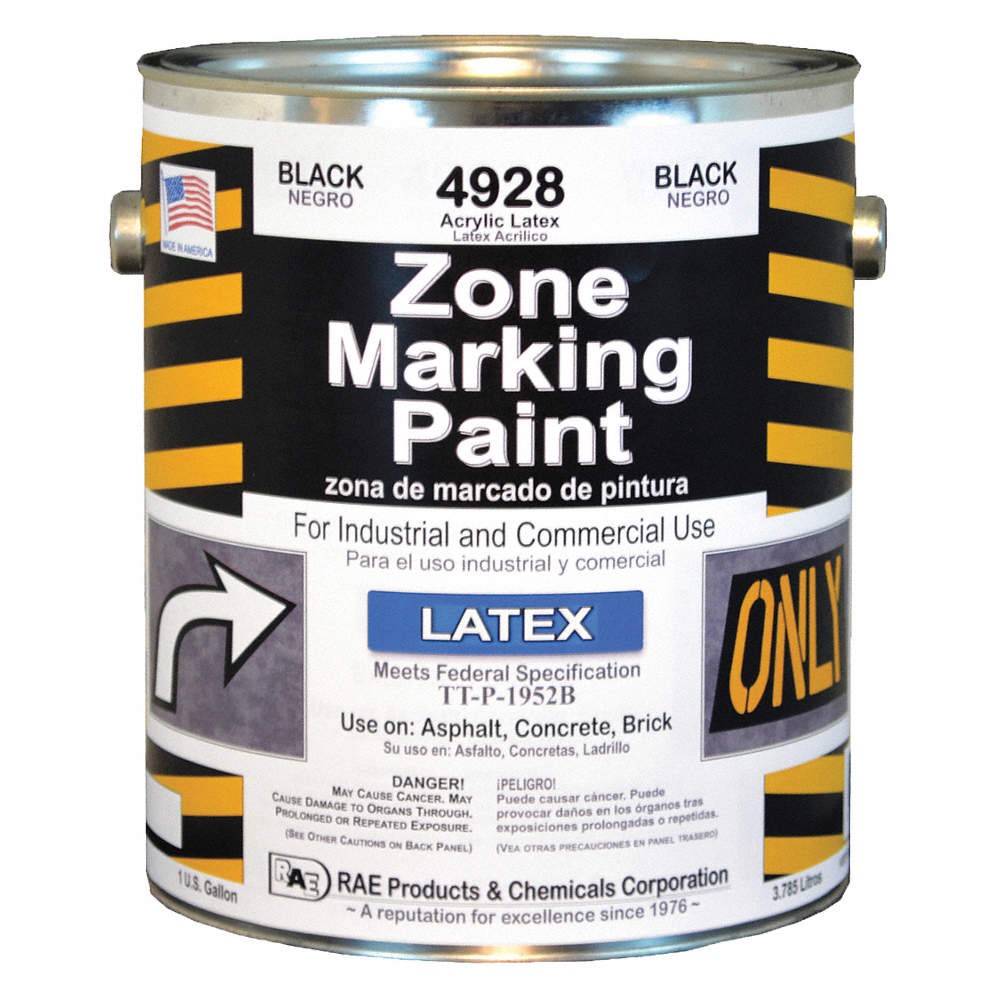 RAE 4928-01 Traffic Zone Marking Paint,1 gal,Black 3EHJ3