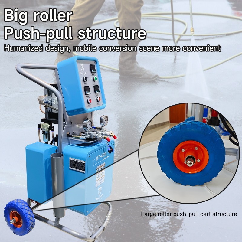 Pneumatic Polyurethane Spray Foam Machine 1:1 Ratio High Pressure Polyurea Spray