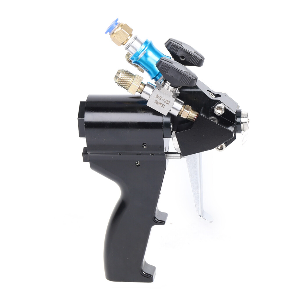 Air Purge Spray Gun Self Cleaning Polyurethane P2 PU Foam Spray Gun 35Mpa Black