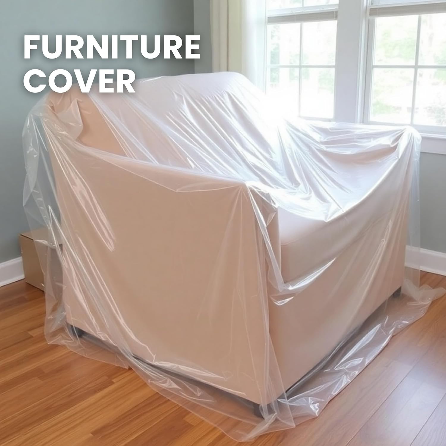 Versatile 6 Mil UV Protection Clear Sheeting – 10′ x 25′ for Gardening and More