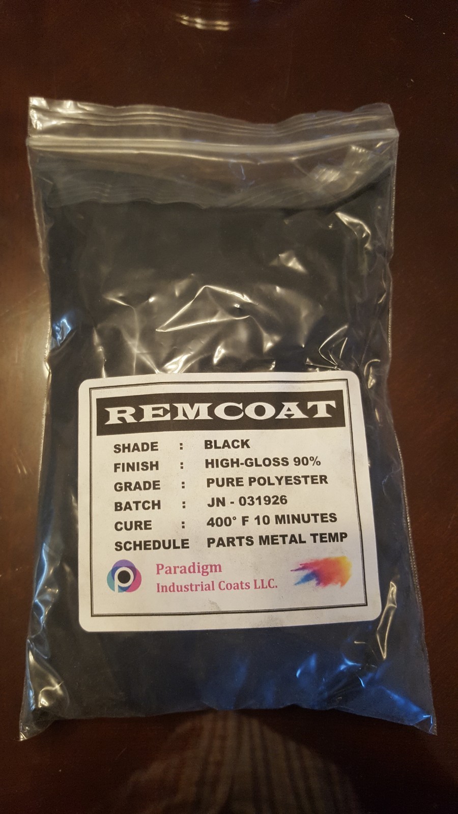 Mirror High Gloss Black Powder Coating Powder By Remcoat 5Lb 90+% Gloss