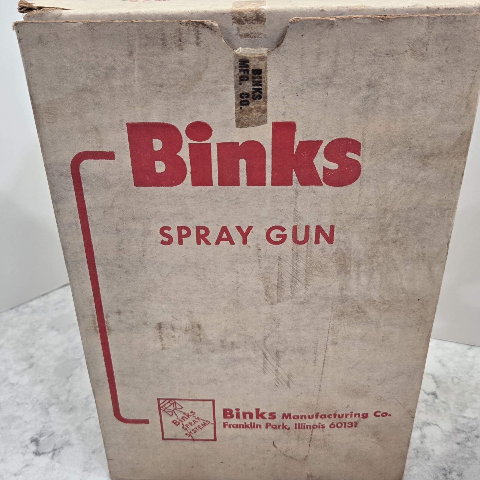 NOS Vintage Binks Model 35 Paint Spray Gun With Can Cup