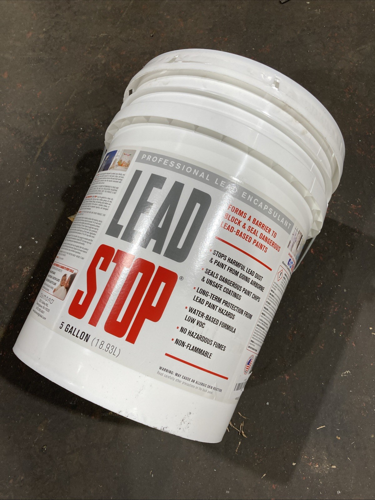 DUMOND 4000 Lead Stop Encapsulating Compound,5 Gal. 39C343 New