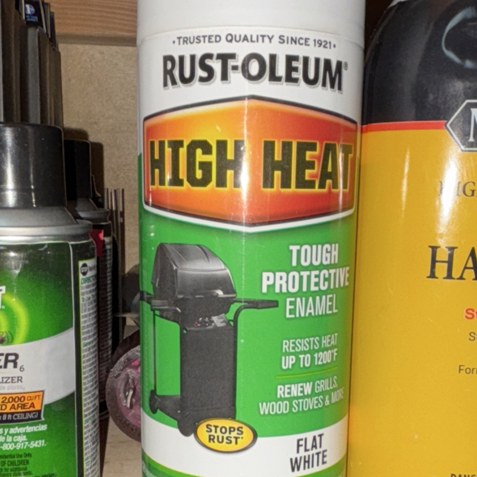 Rust-Oleum High Heat Flat White Tough Protective Enamel Spray for Grills