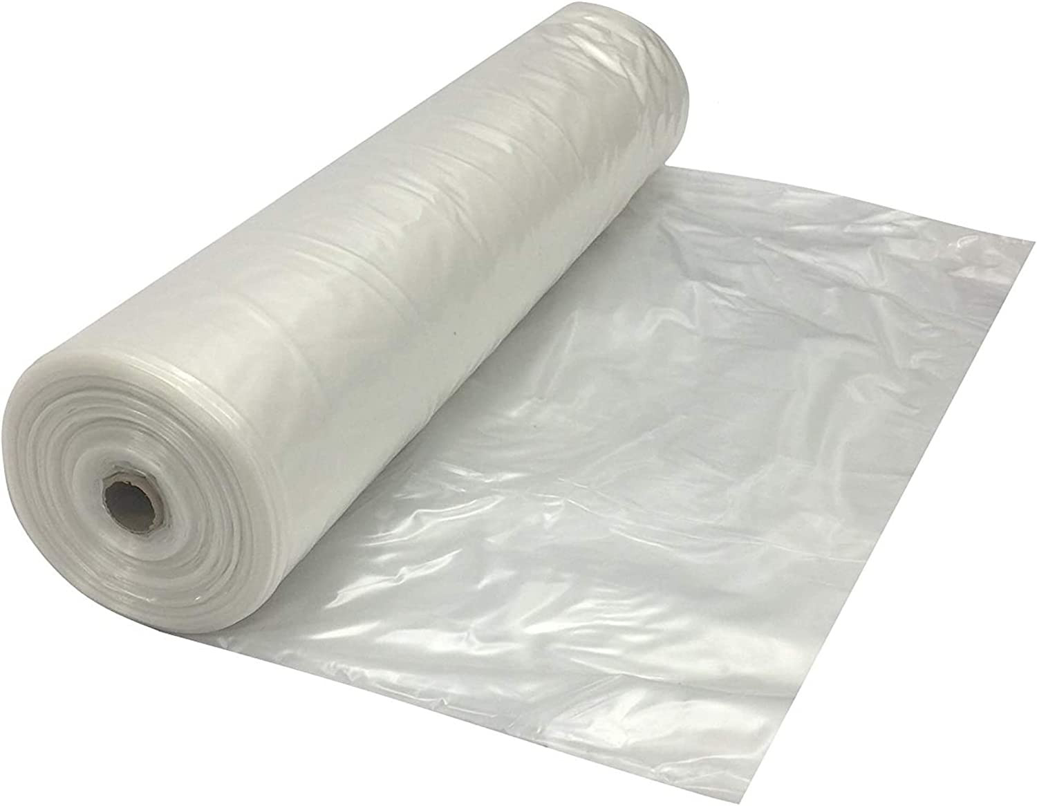 8 Mil Heavy Duty Clear Plastic Sheeting – 20′ x 100′ Vapor Barrier Cover