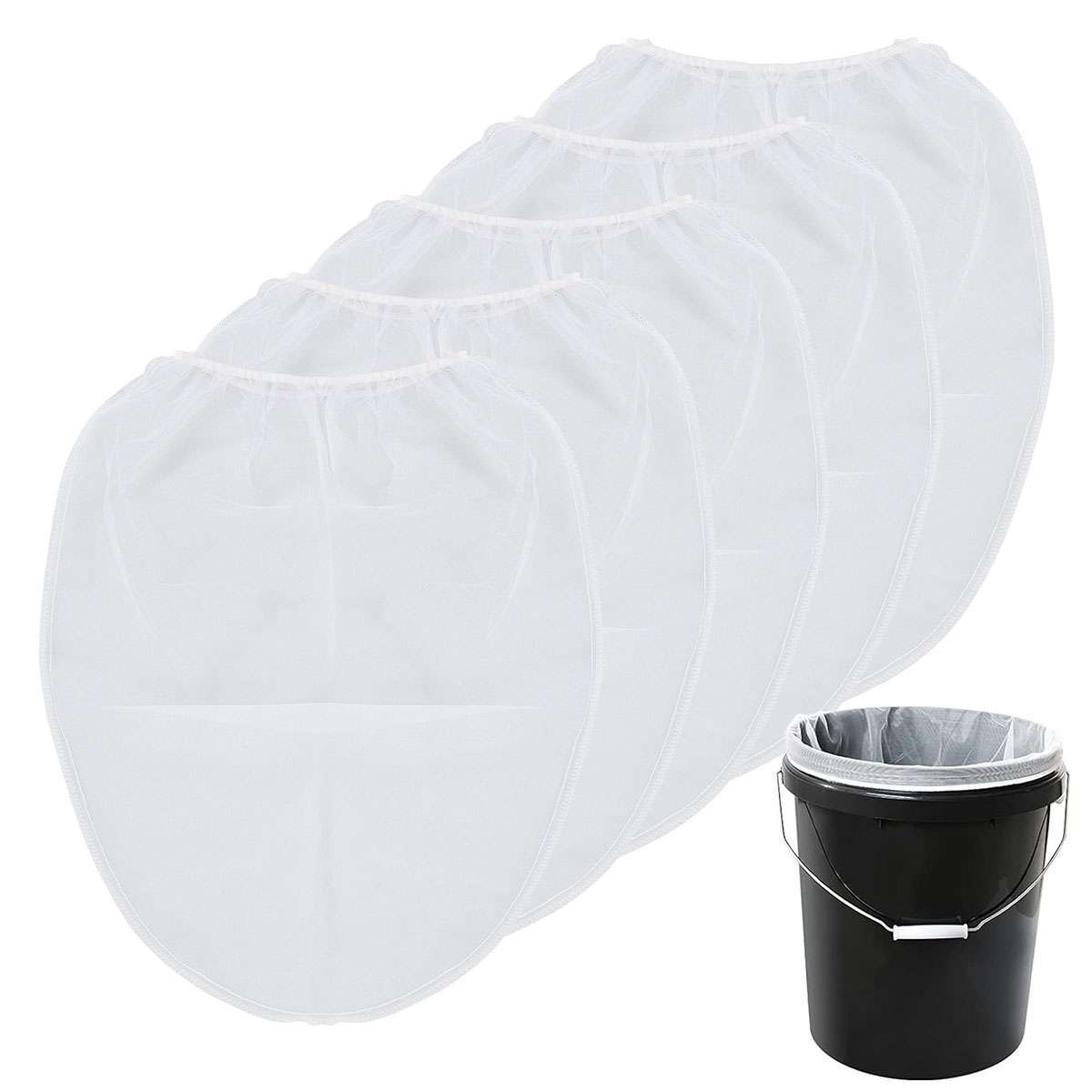 10Pcs 5 Gallon Paint & Liquid Strainer Filter Bags Pure Blue Fine Nylon Mesh USA