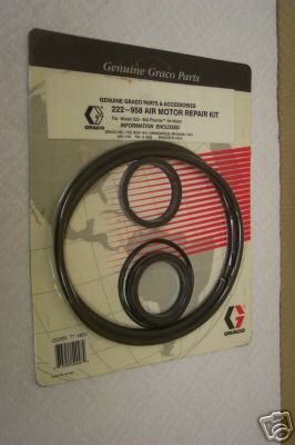 GRACO 222-958 AIR MOTOR REPAIR KIT 222958 NEW CONDITION IN PACKAGE