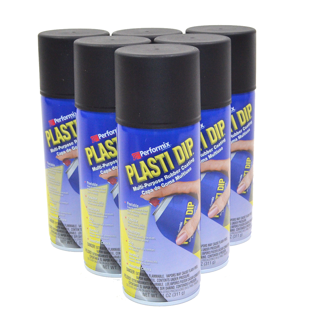 Plasti Dip Black 11oz Spray Cans Case of 6