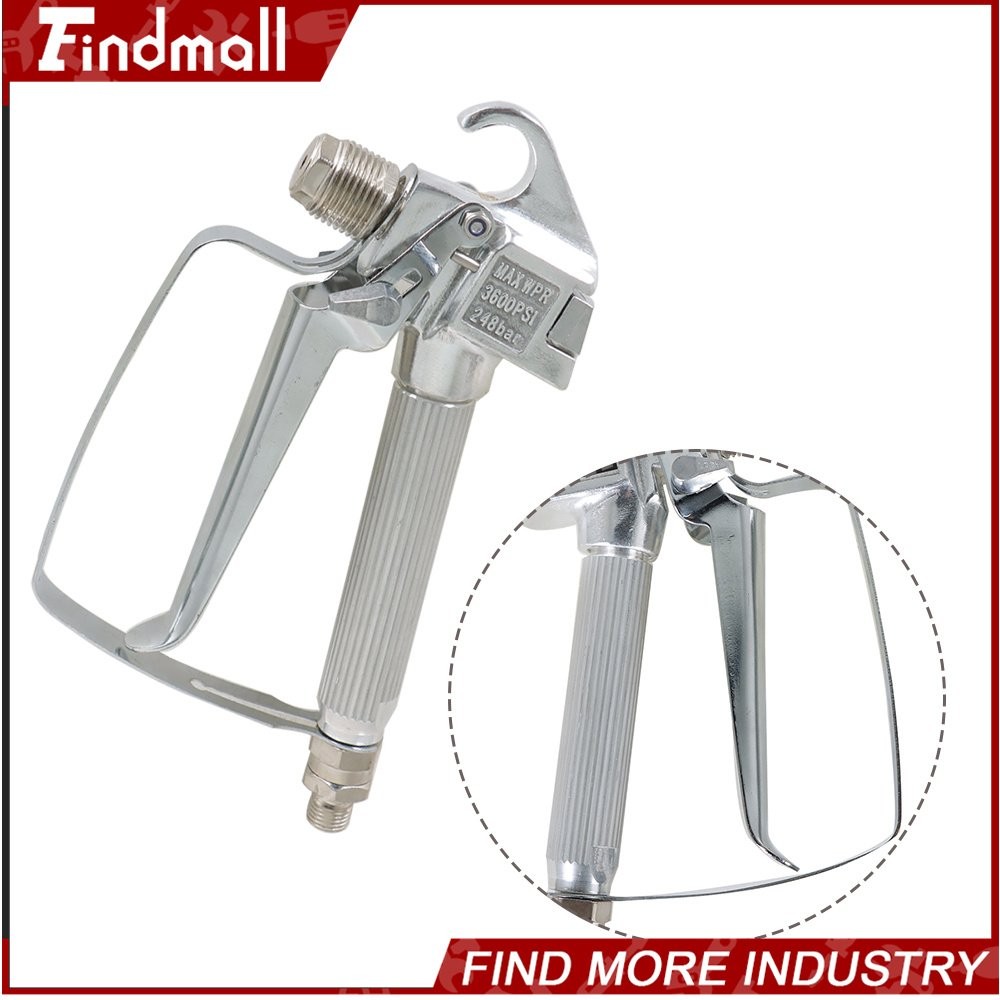 Findmal 6 Pcs Airless Paint Spray Gun 3600PSI W/517 Tip & Tip Guard For Sprayers