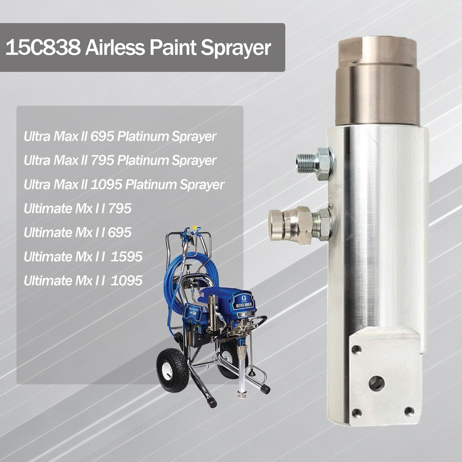 15C838 Airless Paint Sprayer Filter Assembly with Reflux Valve