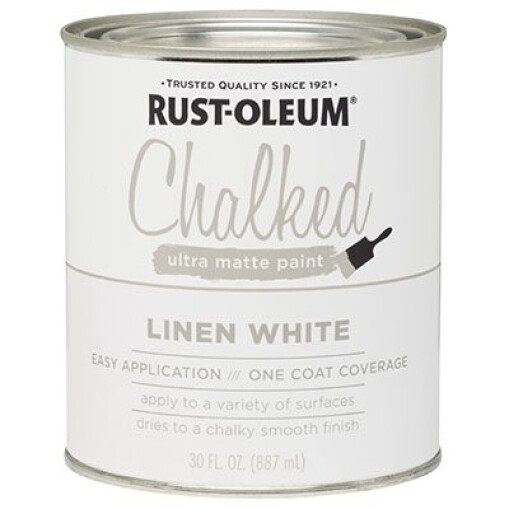 Rustoleum 285140 30 Oz Linen White Chalked Ultra Matte Paint