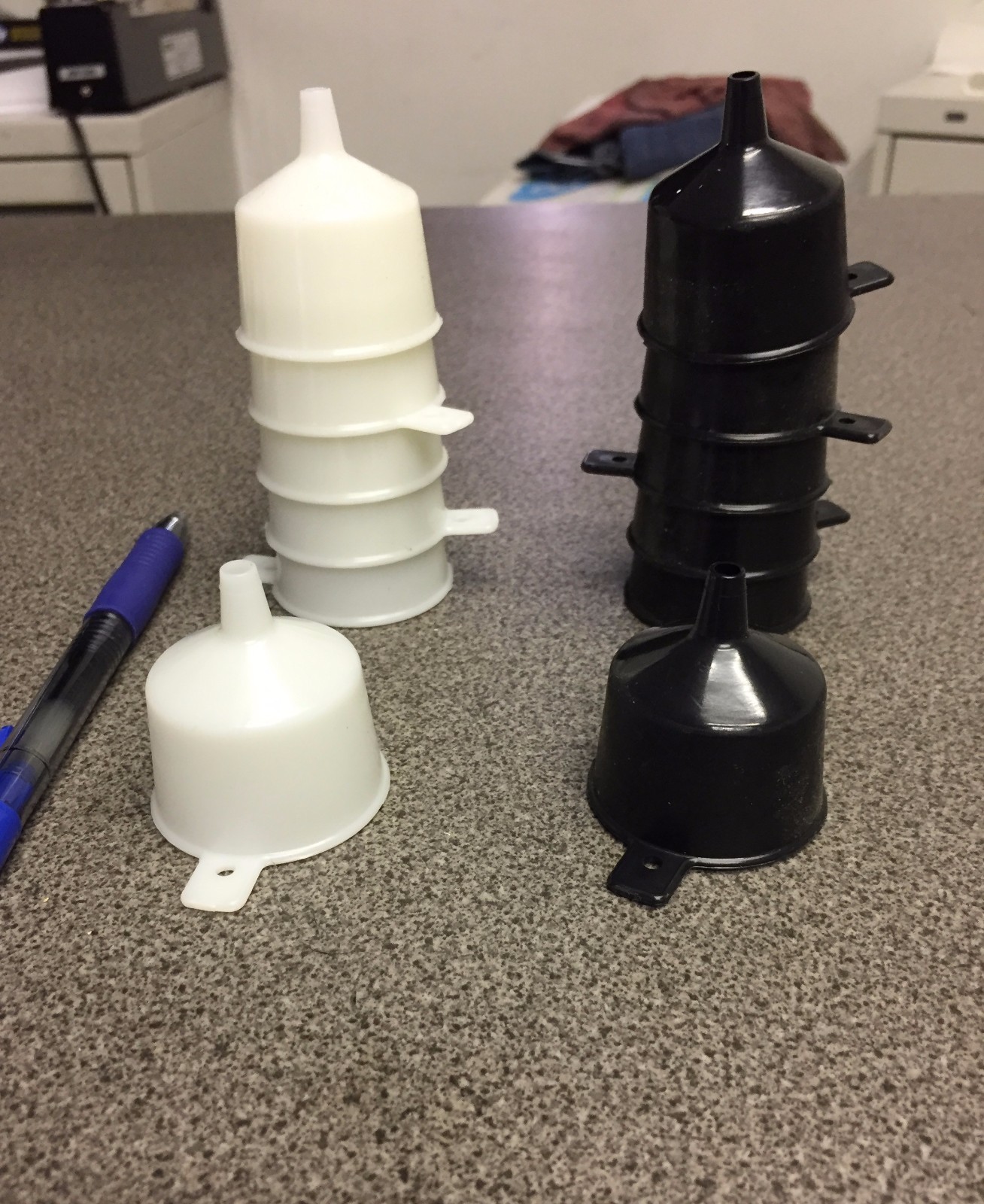 100 PCS Small Funnel -great for lanterns or small gas power equip tiki torches
