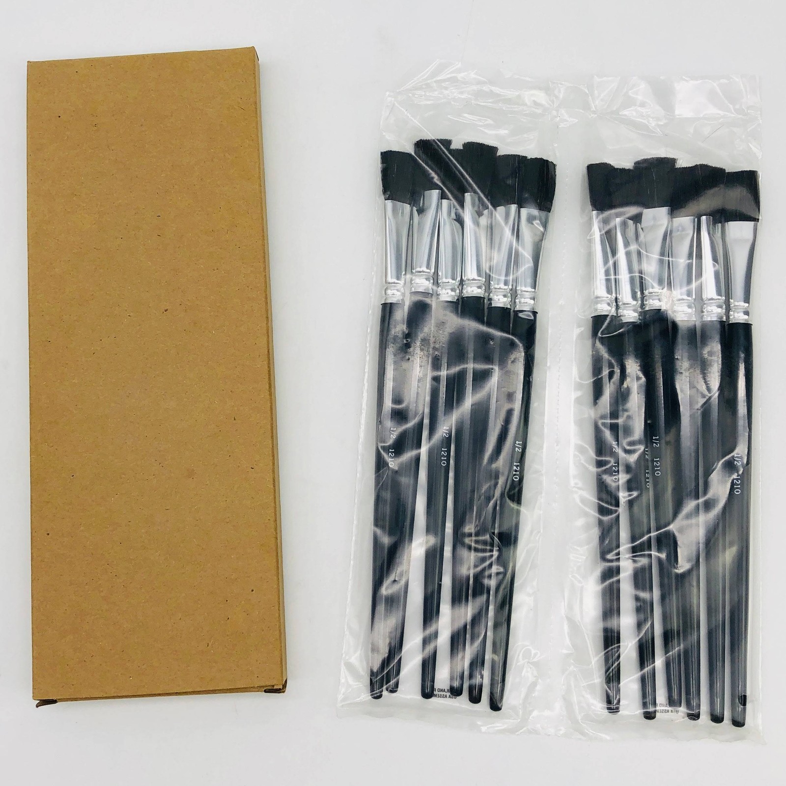 12x IBC F610542 Paint Brush for Stencils #8 12.15mm x 22mm x 150mm Industrial