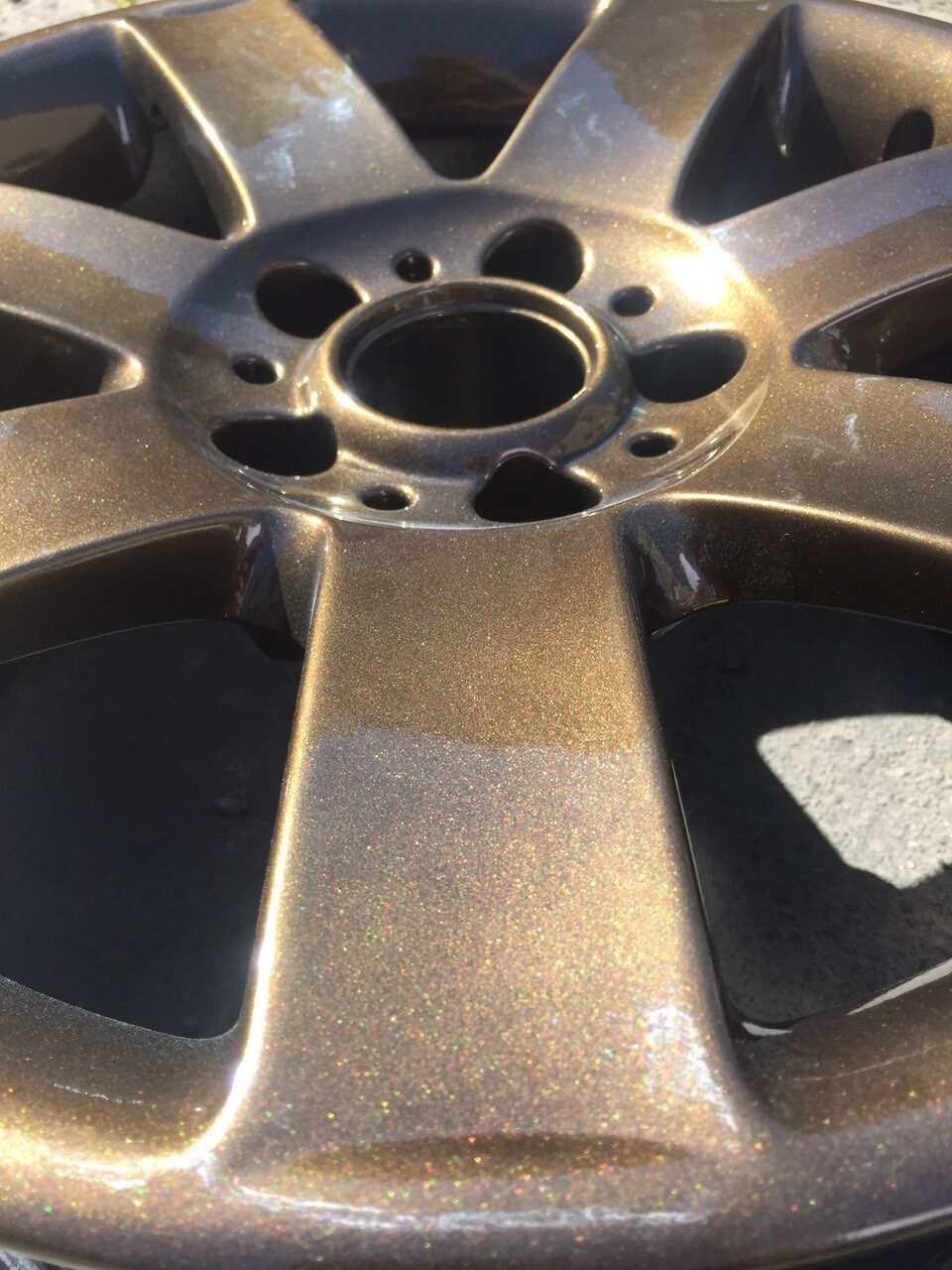 High Gloss BURST METALLIC BRONZE powder coating, 1Lb/450g