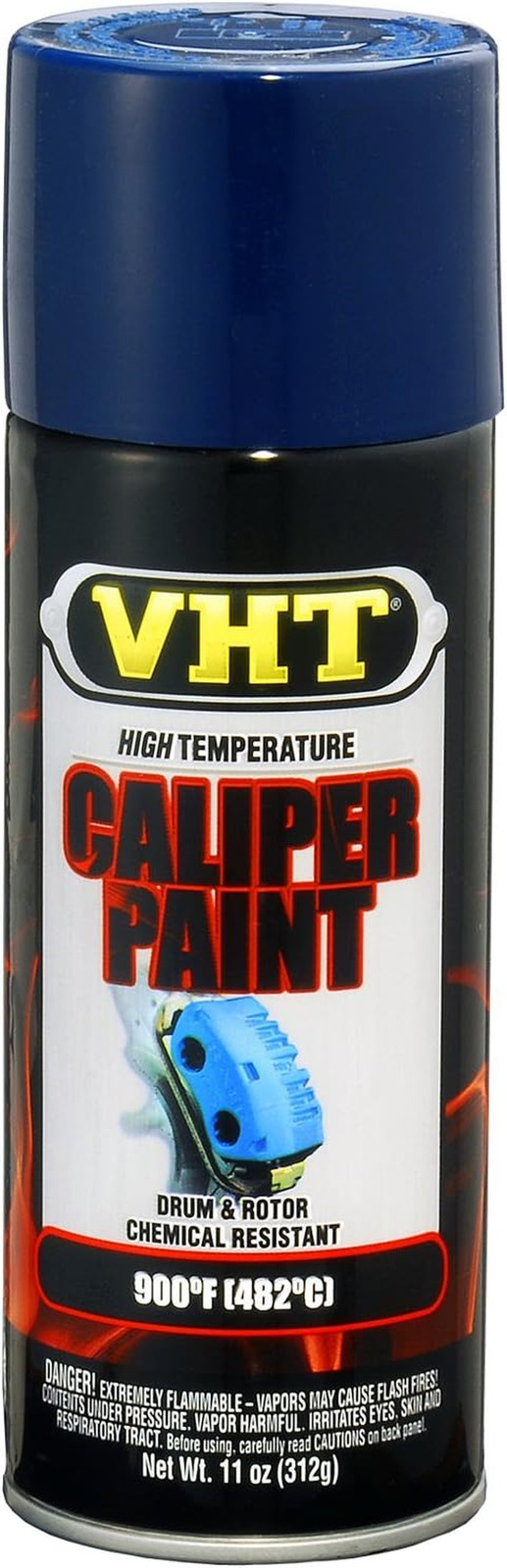 (SP732-6 PK) Bright Blue High Temperature Brake Caliper Paint – 11 Oz. Aerosol,