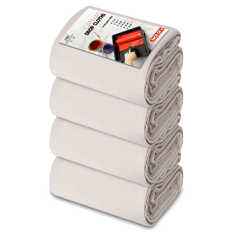 Corporate Hills Ch Canvas Drop Cloth For Painting Size 5 X 20 Feet – Pack Of 4