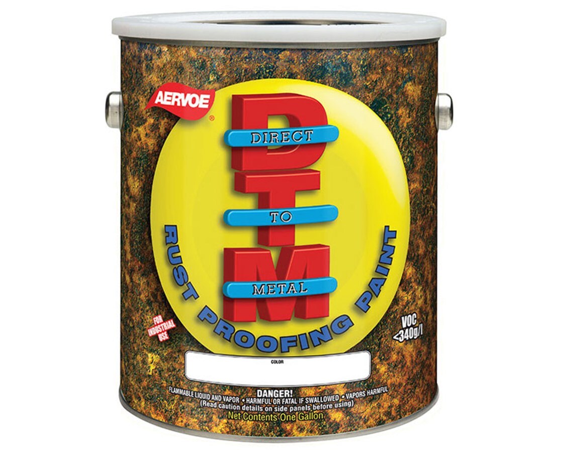 Aervoe 307G Solvent-Based DTM – Direct To Metal Paint. Safety White – 2/pk