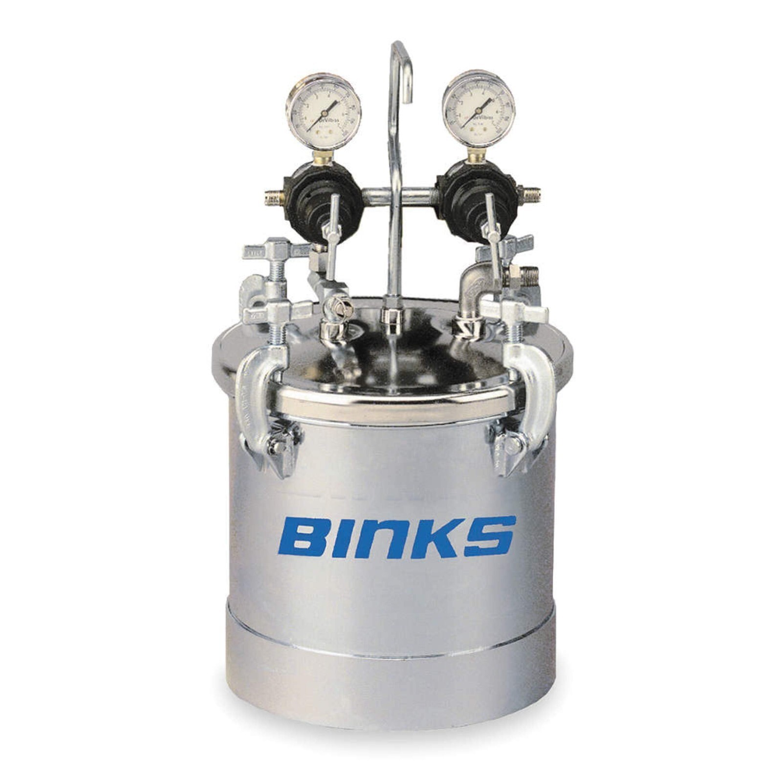 Binks 2.8gal Pressure Tank, Dual Regulators – 83C-220