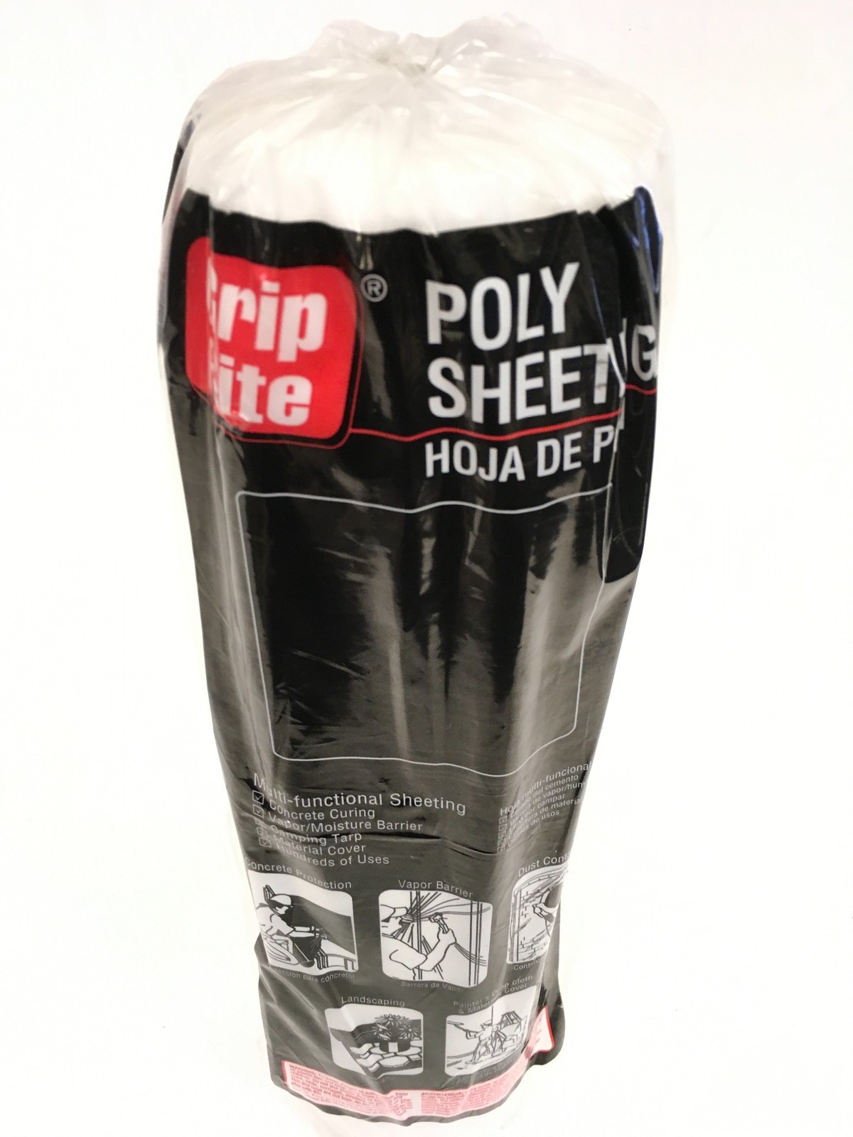 NEW Grip-Rite 4 Mil Clear Poly Sheeting 10ft x 25ft Plastic 41025C FREE SHIPPING