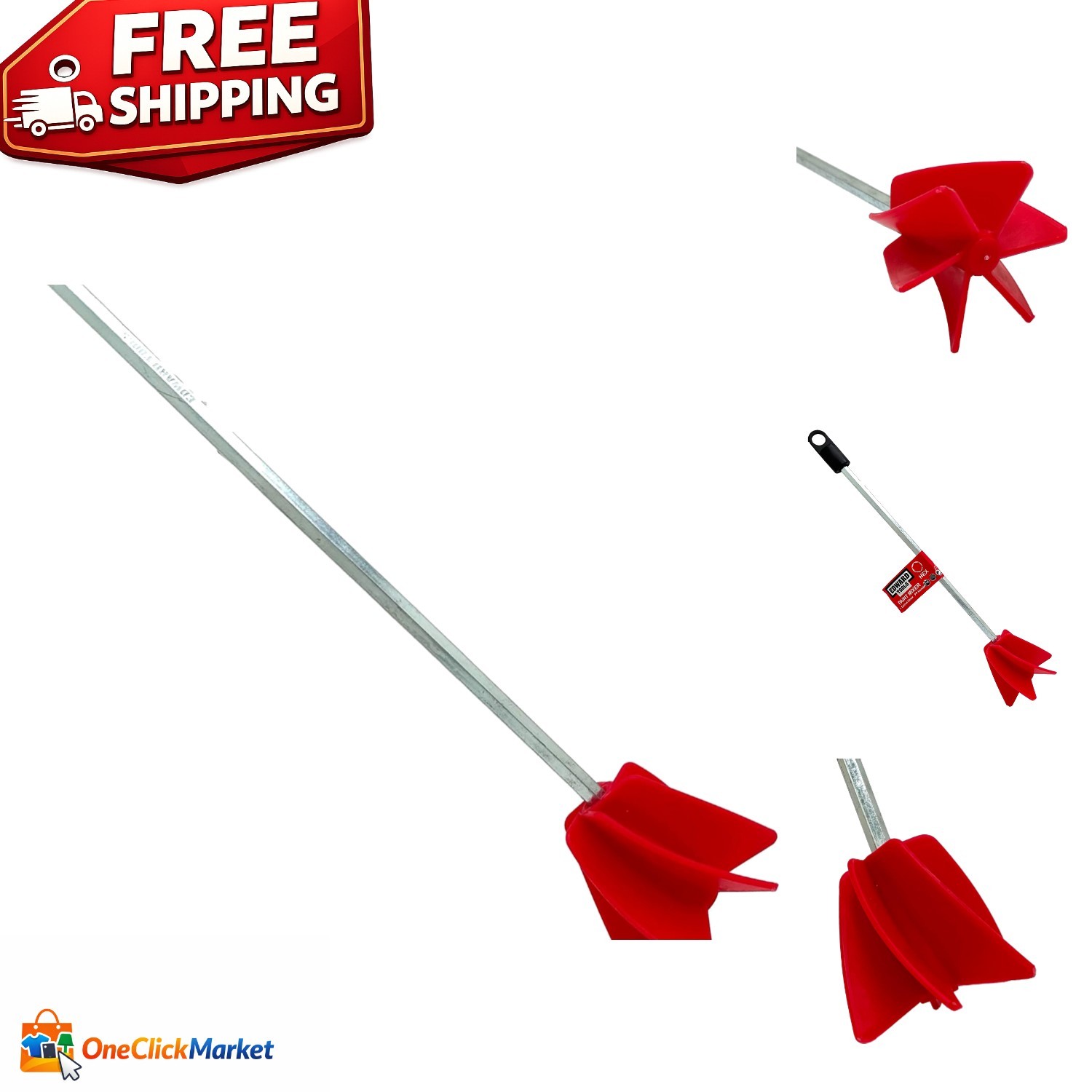 Helix Mixer for Paint, Epoxy & Resin – Fast Mixing with 3/8” Drill Compatibility