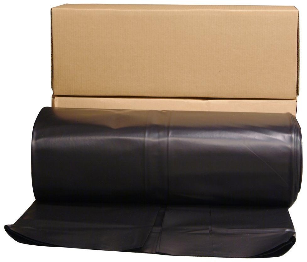 HUSKY 12 ft. x 100 ft. Black 6 mil Plastic Sheeting Film Cover 1,200 sq. ft.
