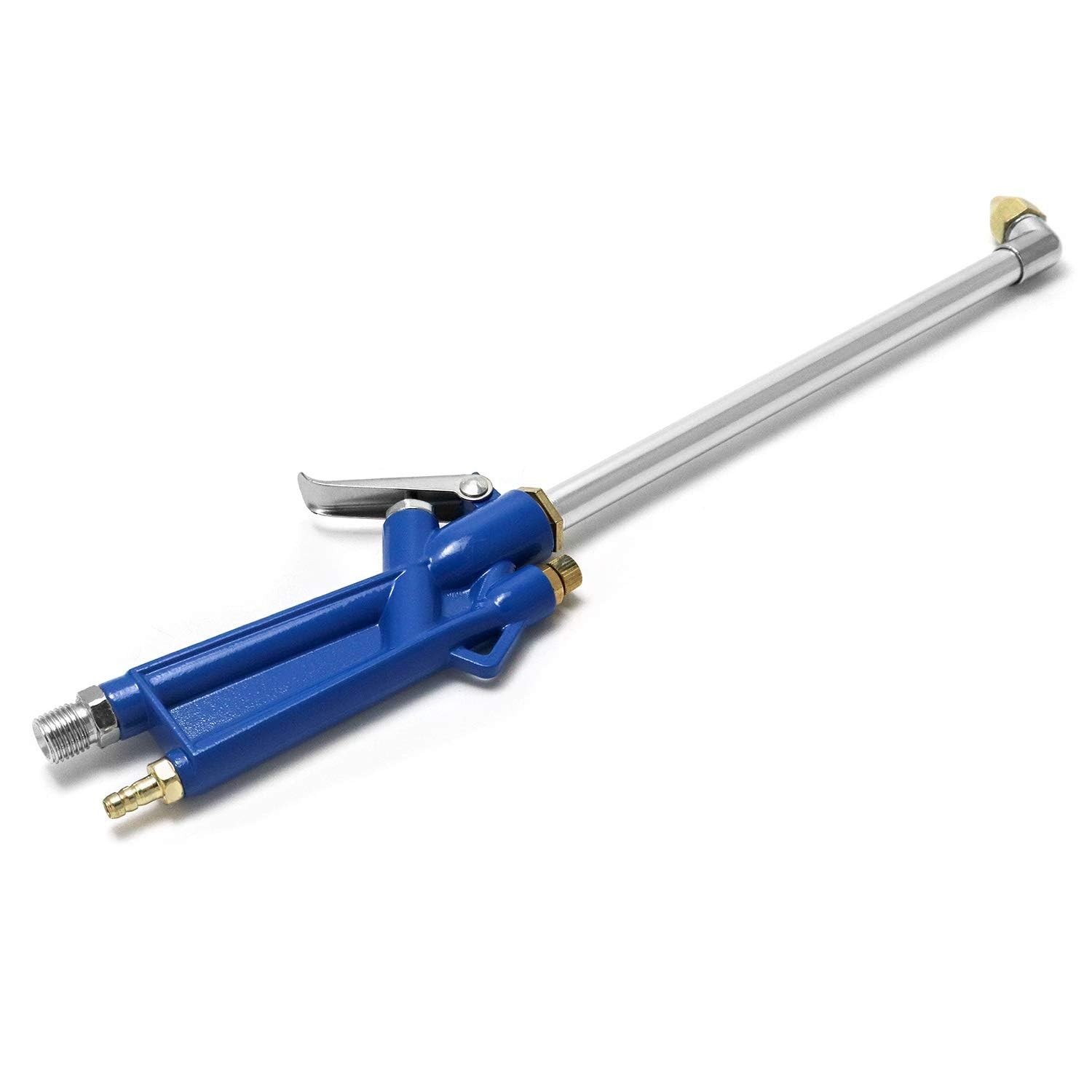 QWORK Air Blow Gun Pneumatic Engine Cleaning with 4Ft Hose, 1 pc, blue