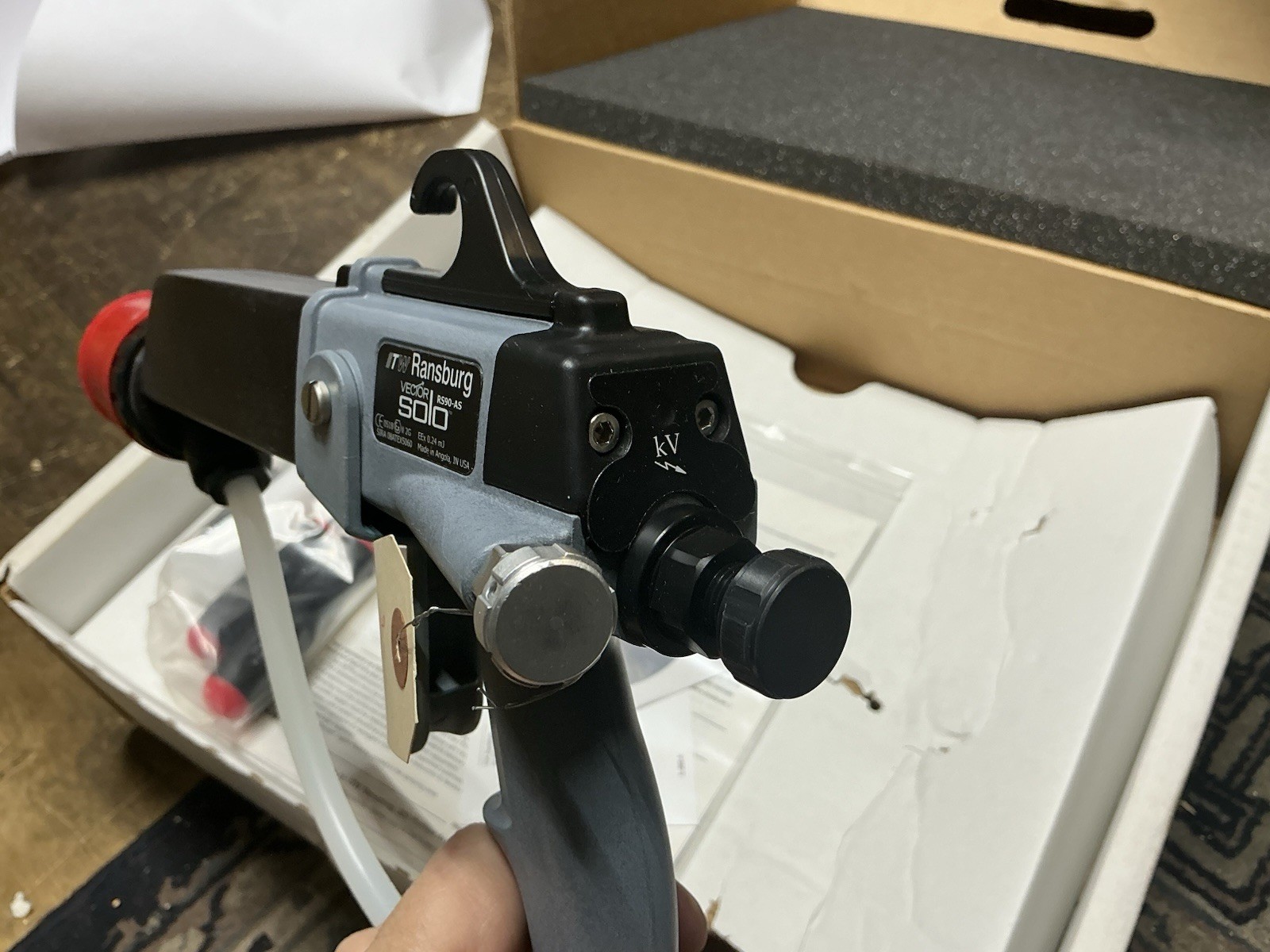 ITW Ransburg 85KV Electrostatic Powder Coat Spray Applicator Vector 79900 RS90