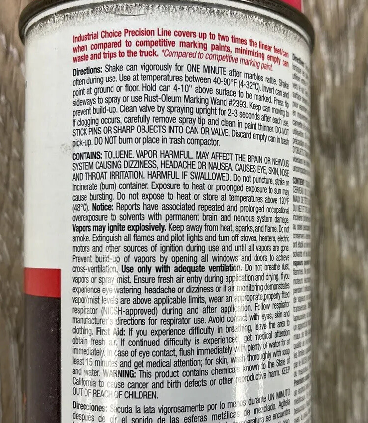 Rust-Oleum 1861838 Fluorescent Pink Inverted Marking Paint 17 oz. Lot of 2