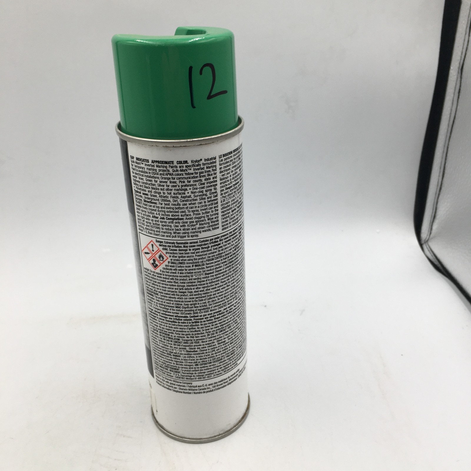 ONE CAN Of Krylon QUIK-MARK Water-Based Inverted Marking Paint – APWA Green