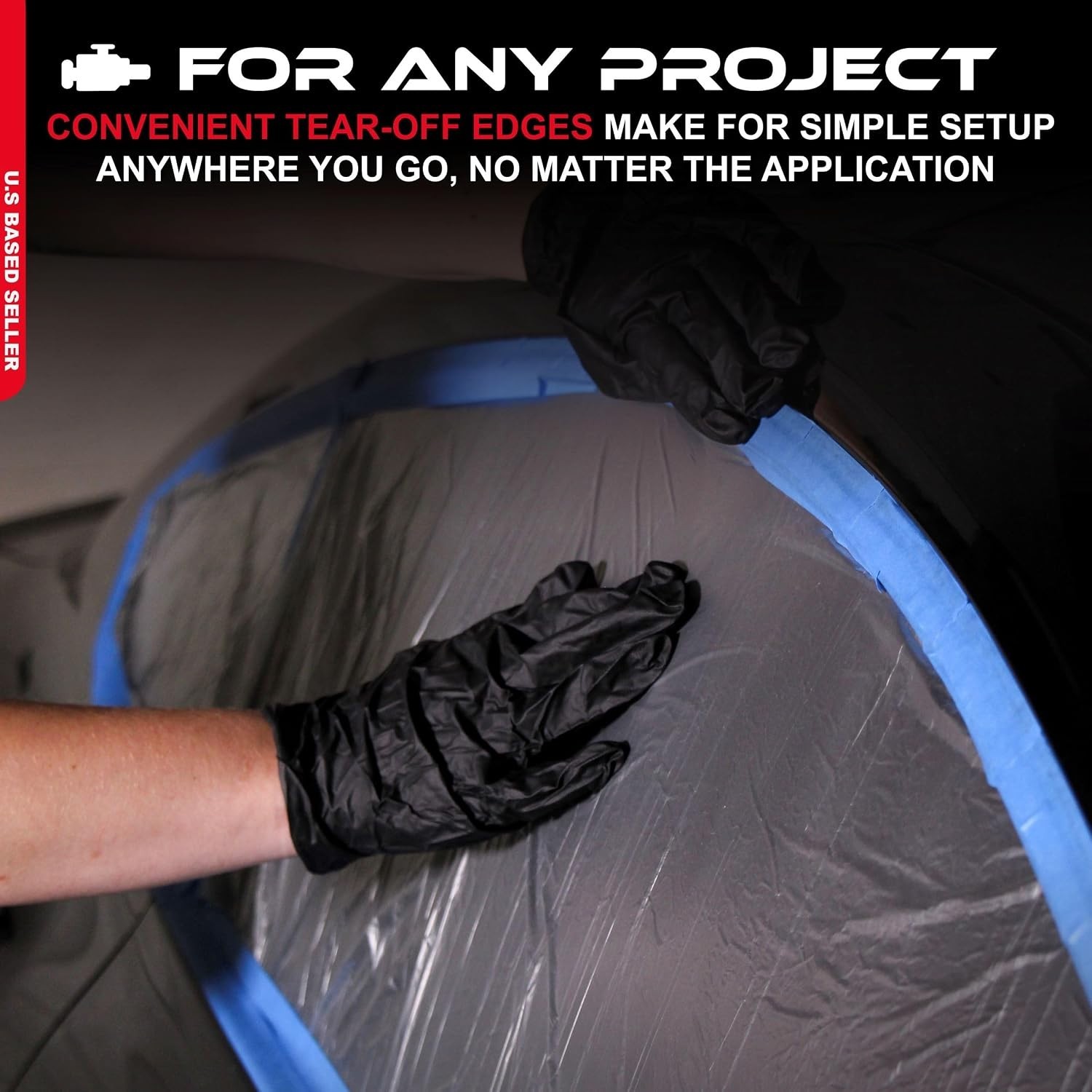 Plastic Sheeting 10 Micron 20x250ft Protective Covering Automotive Painting F…