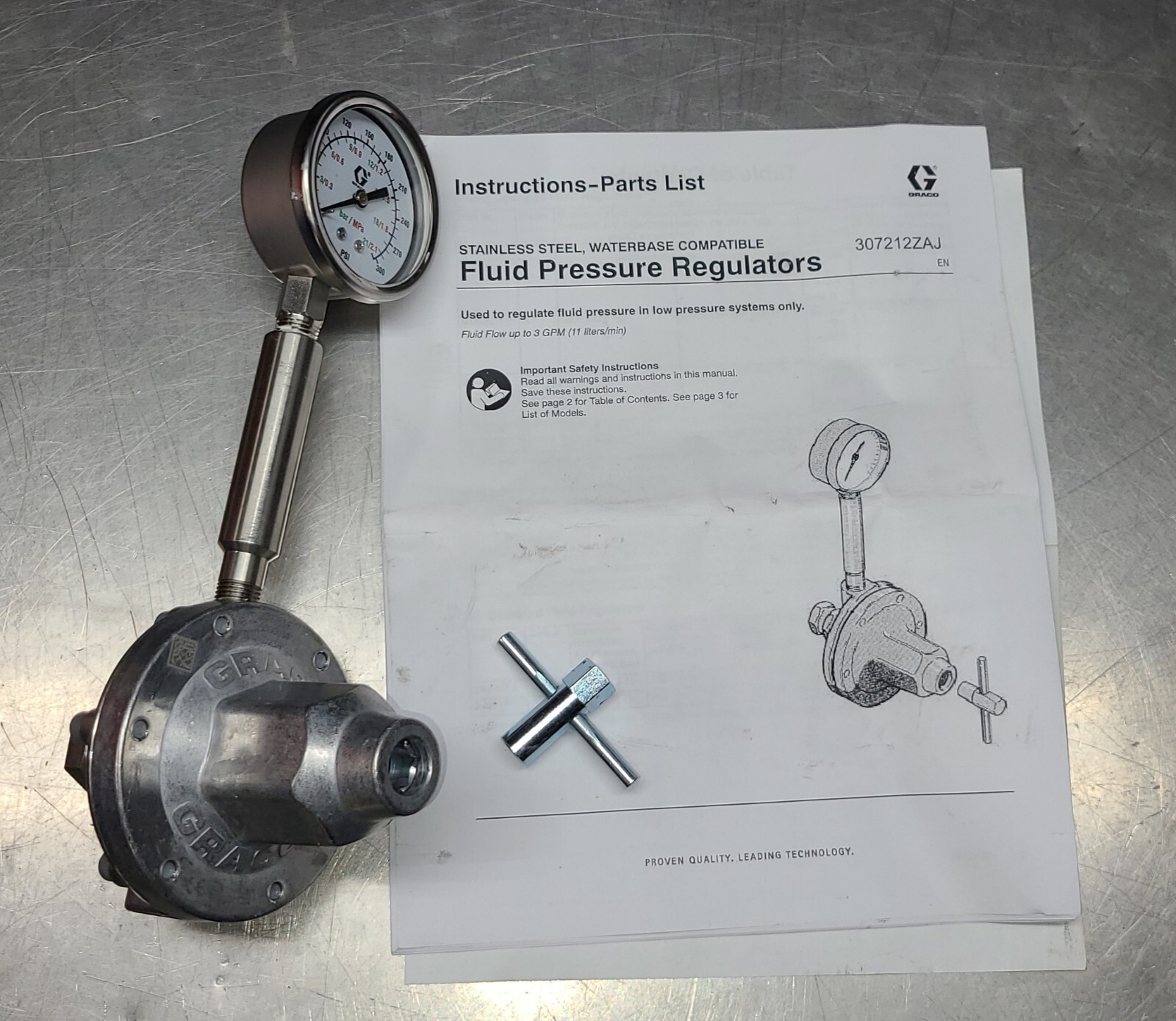 Graco 217314 Low Pressure Fluid Regulator
