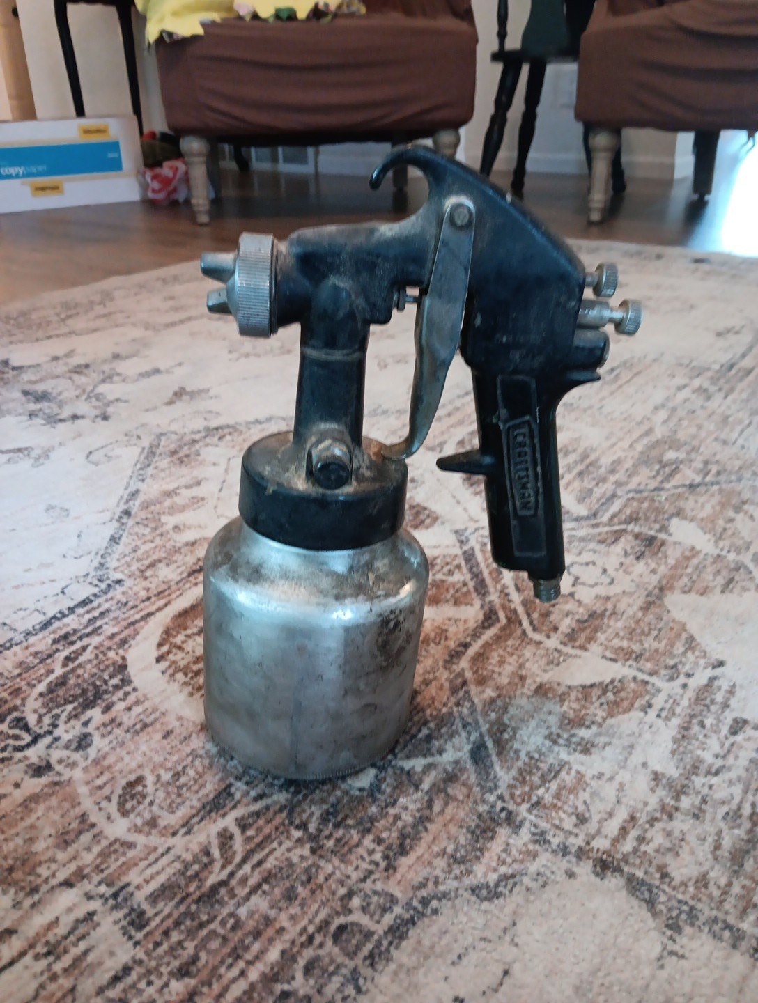 Vintage Craftsman Paint Air Spray Sprayer Gun Aluminum Can 106.157121