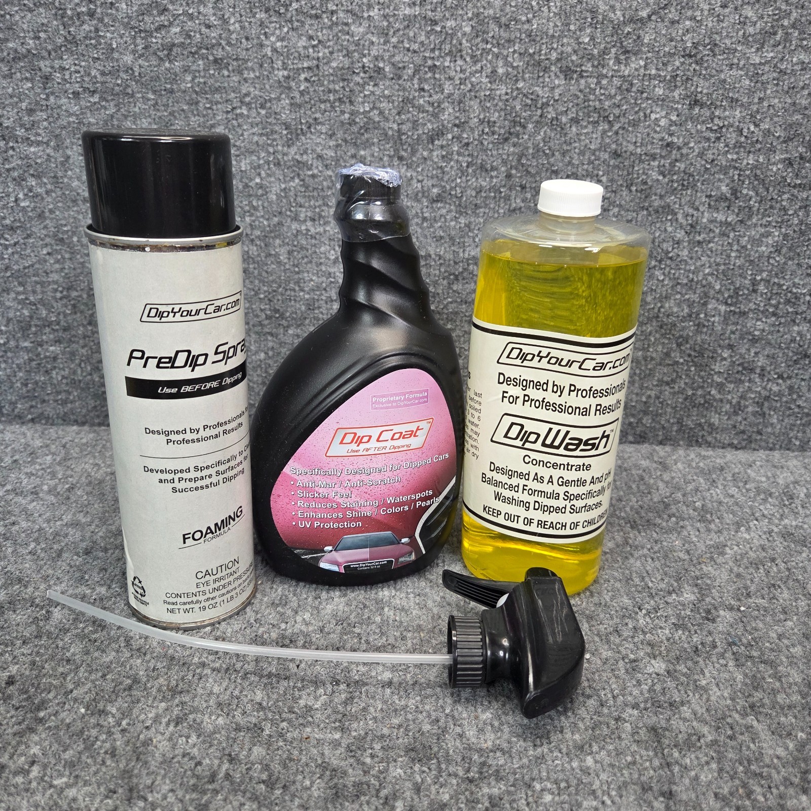 DYC DipYourCar Dip Wash Concentrate Prewash Coat PreDip Spray Tape Drape LOT