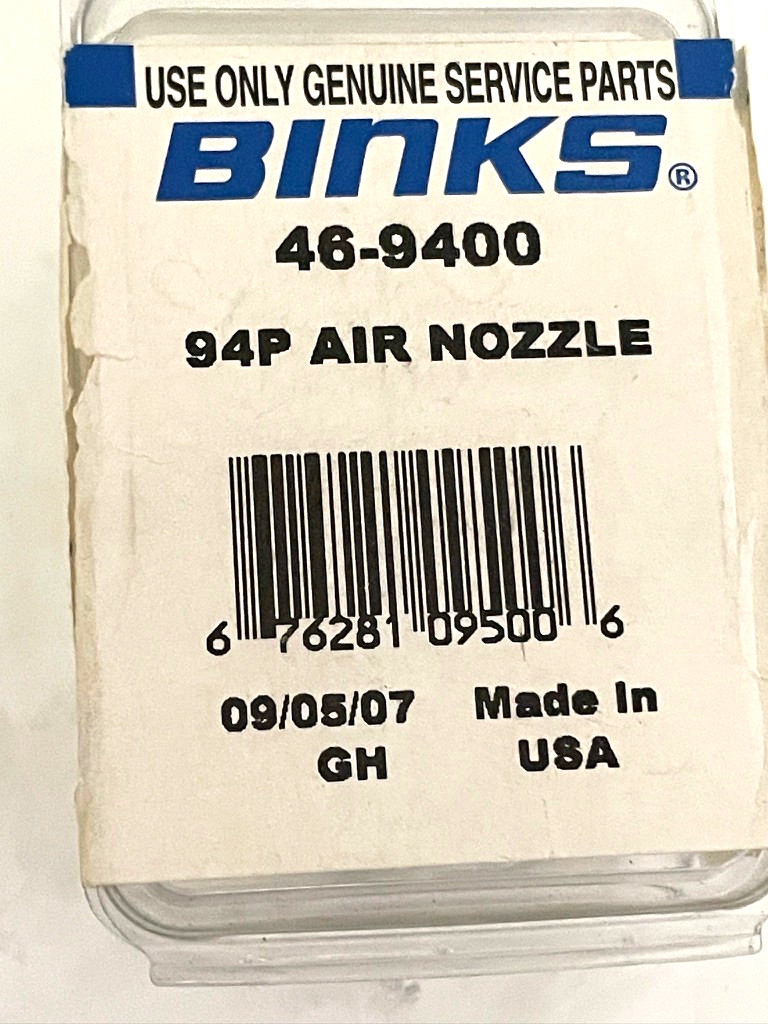 BINKS MACH 1 HVLP AIR CAP 94P 46-9400 NEW IN BOX SAVE $$$ OVER DEALER PRICE