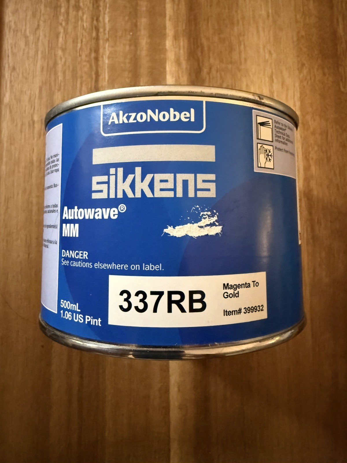 Sikkens Autowave MM 337RB Magenta to Gold Toner Waterborne Basecoat 1.06 Pint