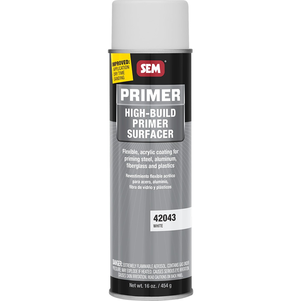 SEM High-Build Primer Surfacer 42043 White 20 oz Aerosol