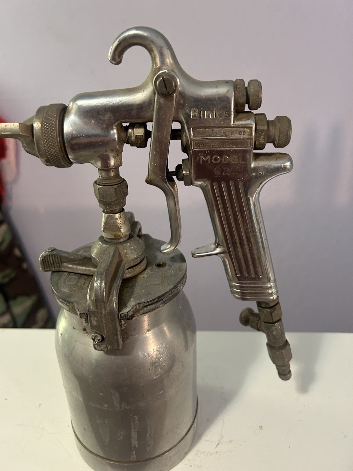 Binks Model 62 paint Spray gun Automotive everything works ,Clean & Ready To Go