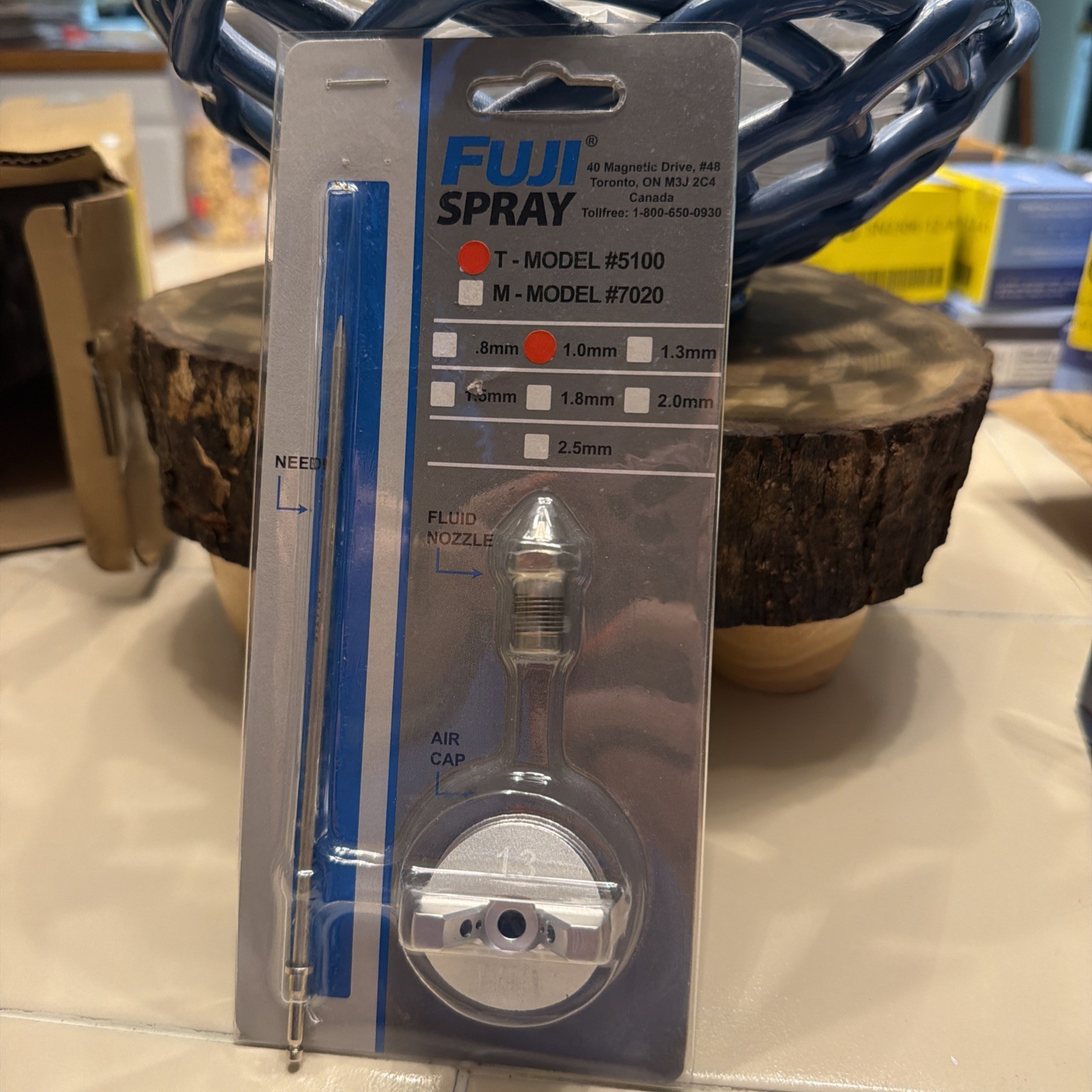 New Fuji Spray 5100 Air Cap Set – 1.0mm for T-Model HVLP Spray Gun