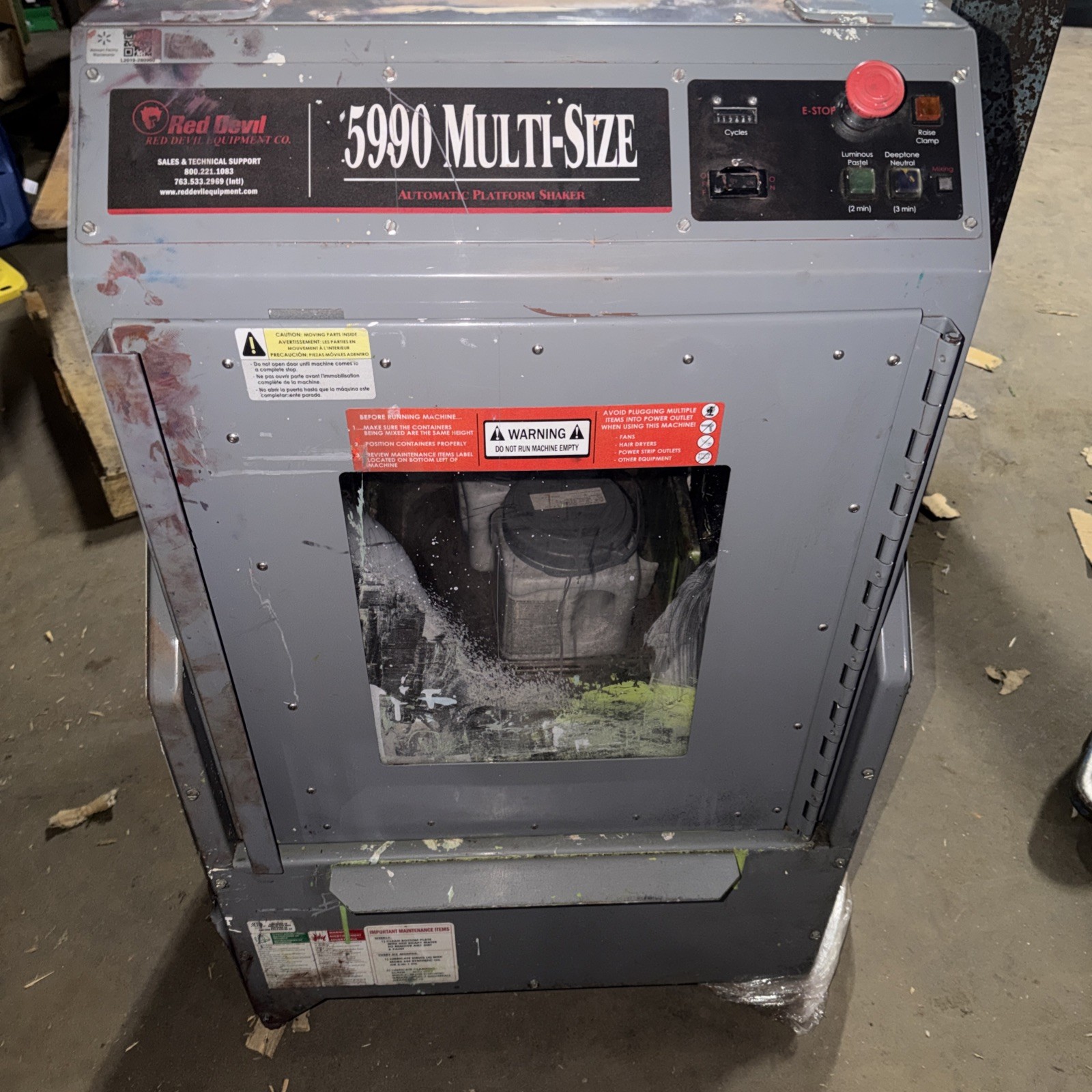 Red Devil 5990 Paint Shaker. Clamp Error? Parts Repair. No Return