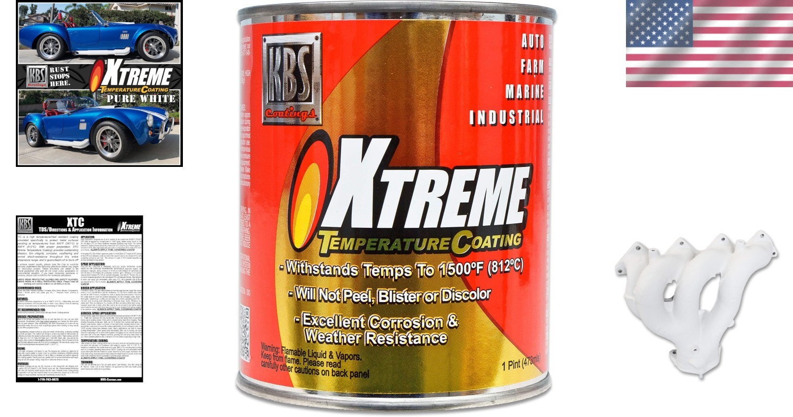 Extreme Temp Coating – Pure White, Rust Resistant