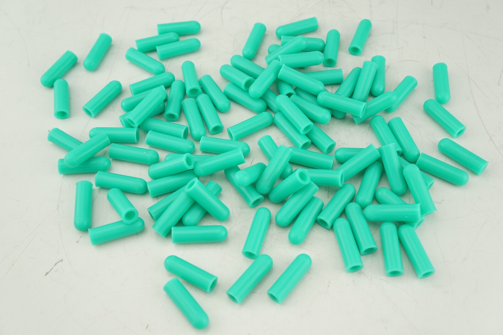 (100) High Temp Silicone 1/4-20 Powder Coating Masking Caps .234 x .36 x 1″