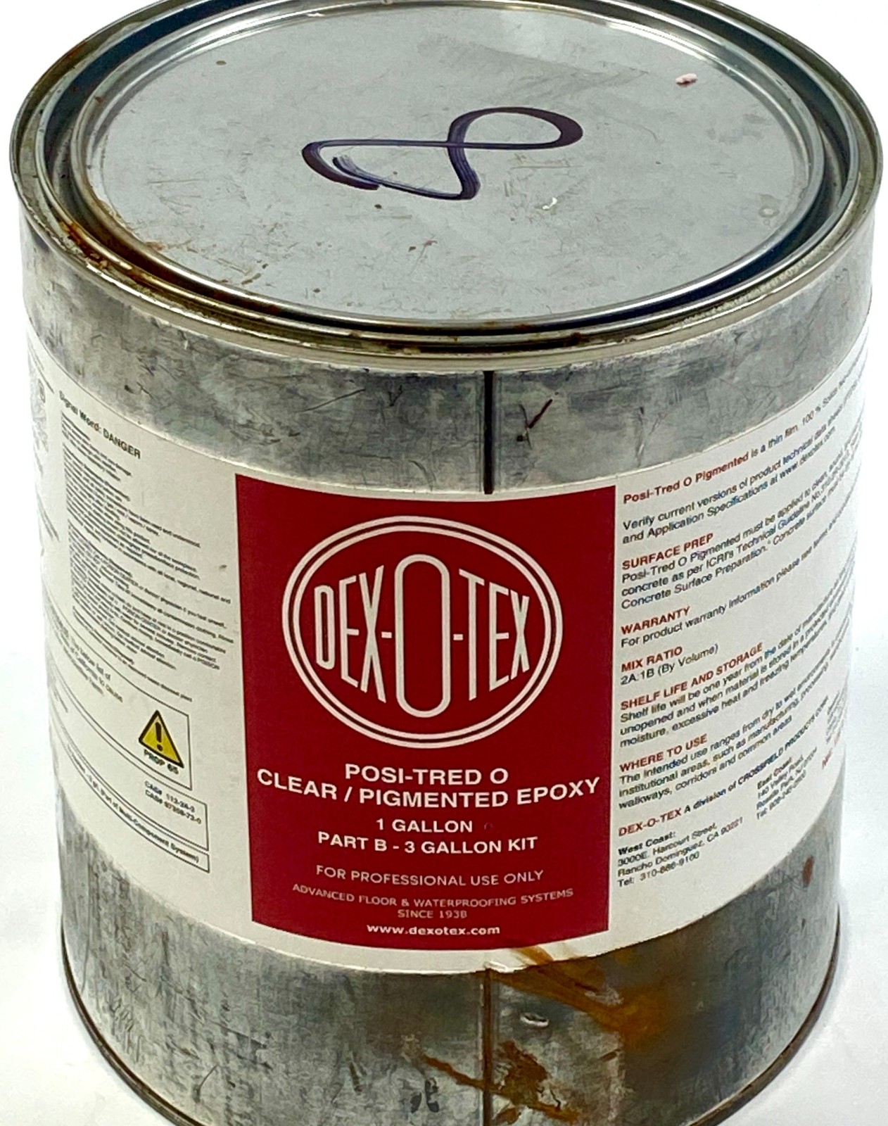 Skid-Resistant Industrial Epoxy Floor Coating Part B Clear Pigmented 1 Gallon