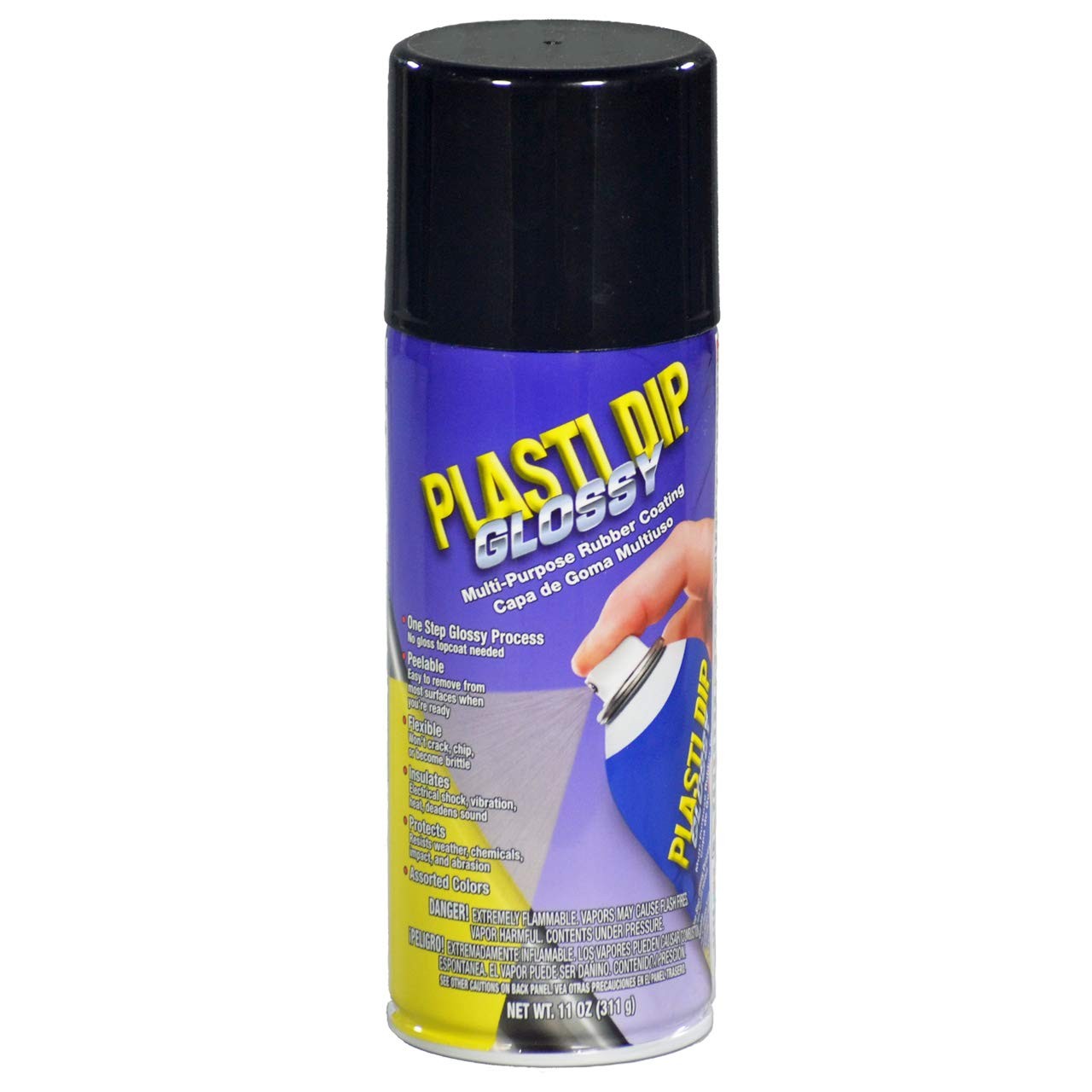 Glossy Black Rim Kit, 11 oz Aerosol, Pack of 4 cans with bonus Cangun Tool – …