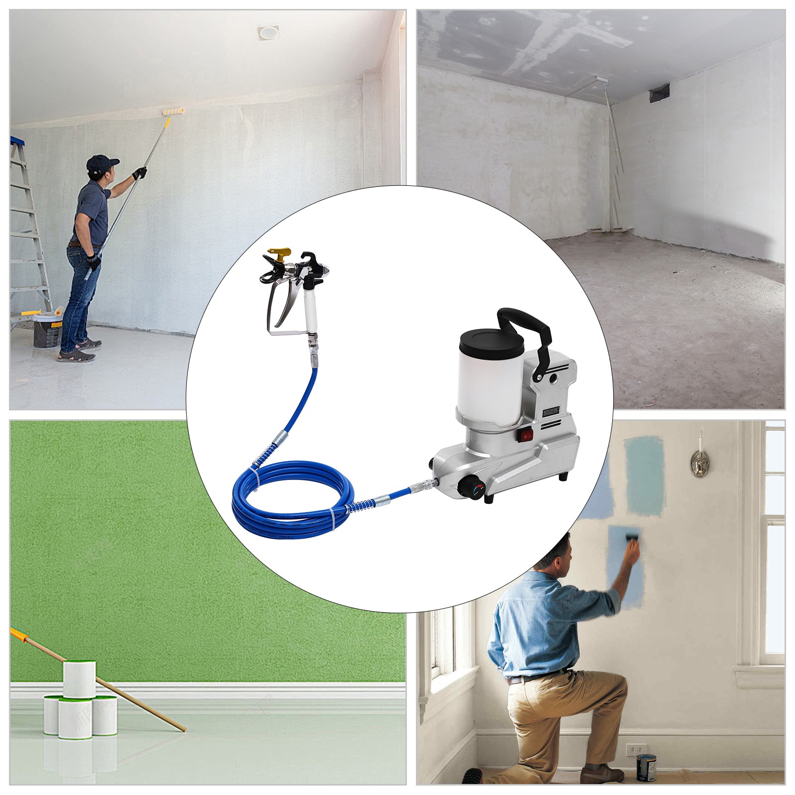 2.5L Airless Electric Paint Sprayer High Pressure Paint Sprayer Painter 120MPa
