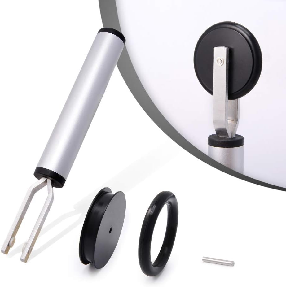 Single Wheel Rubber Seam Roller Car Detailing Tool Vinyl Wrap Silver, Black