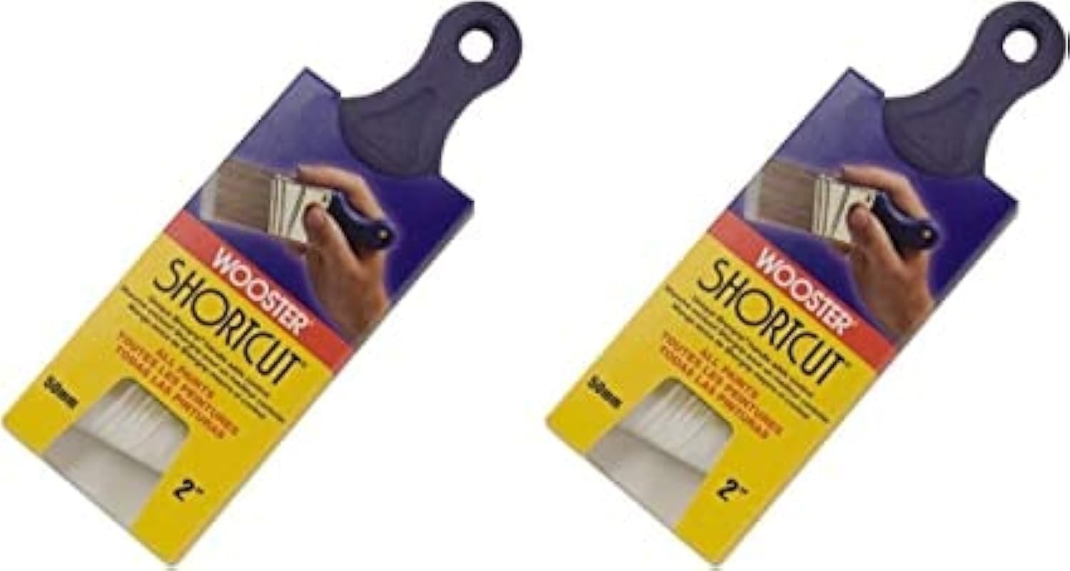 Wooster Brush Q3211-2 Shortcut Angle Sash Pack of 12 S, Gold,purple,white