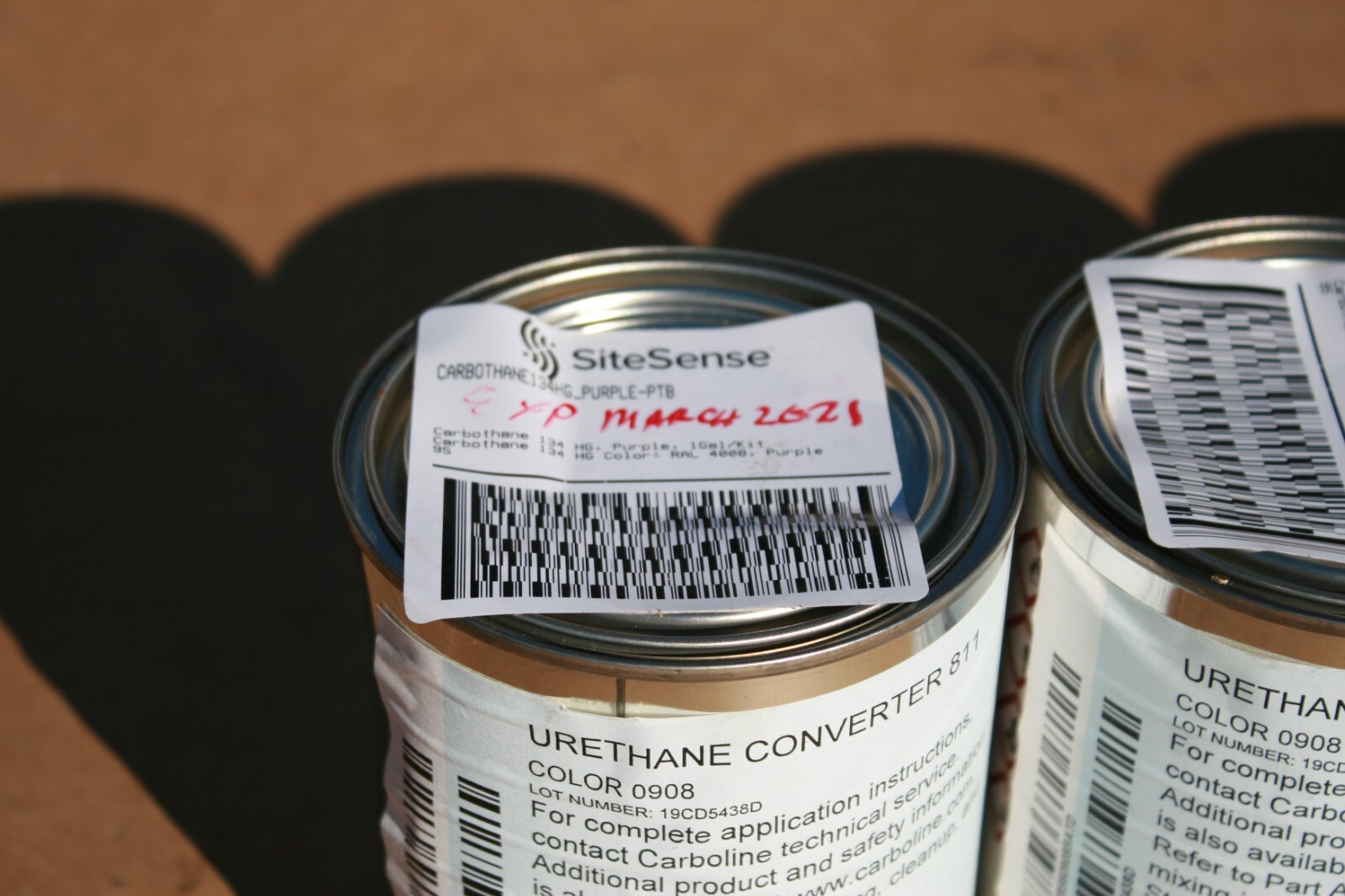 Lot of 4 0.20GL Carboline Carbothane 134 HG/Urethane Converter 811 – Purple